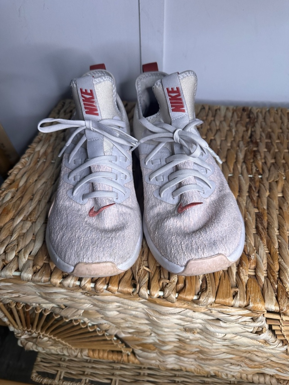 Nike Light Pink Sneakers with brick colored Accents
